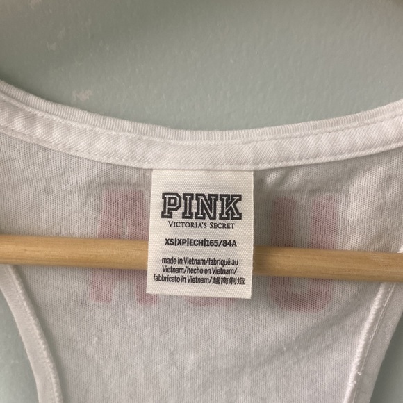 ❤️💙 🇺🇸 SEQUINED Victoria’s Secret PINK tank top size extra small. New - Picture 4 of 5